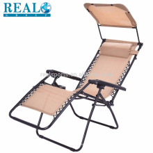 Silla plegable flexible para la silla plegable del ejército al aire libre Silla de salón de la playa con el toldo